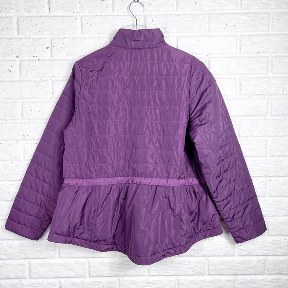 Zuda Purple Puffer Coat with waist drawstring - Picture 4 of 10